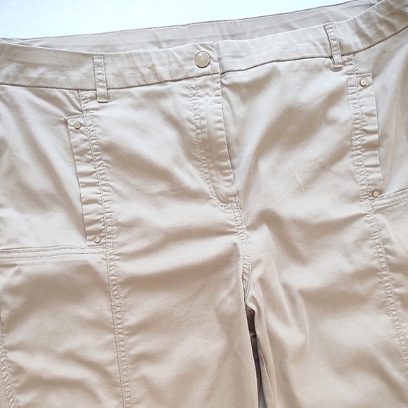 Chico's Tan Pants with Adjustable Hem Size 14 - Picture 6 of 13